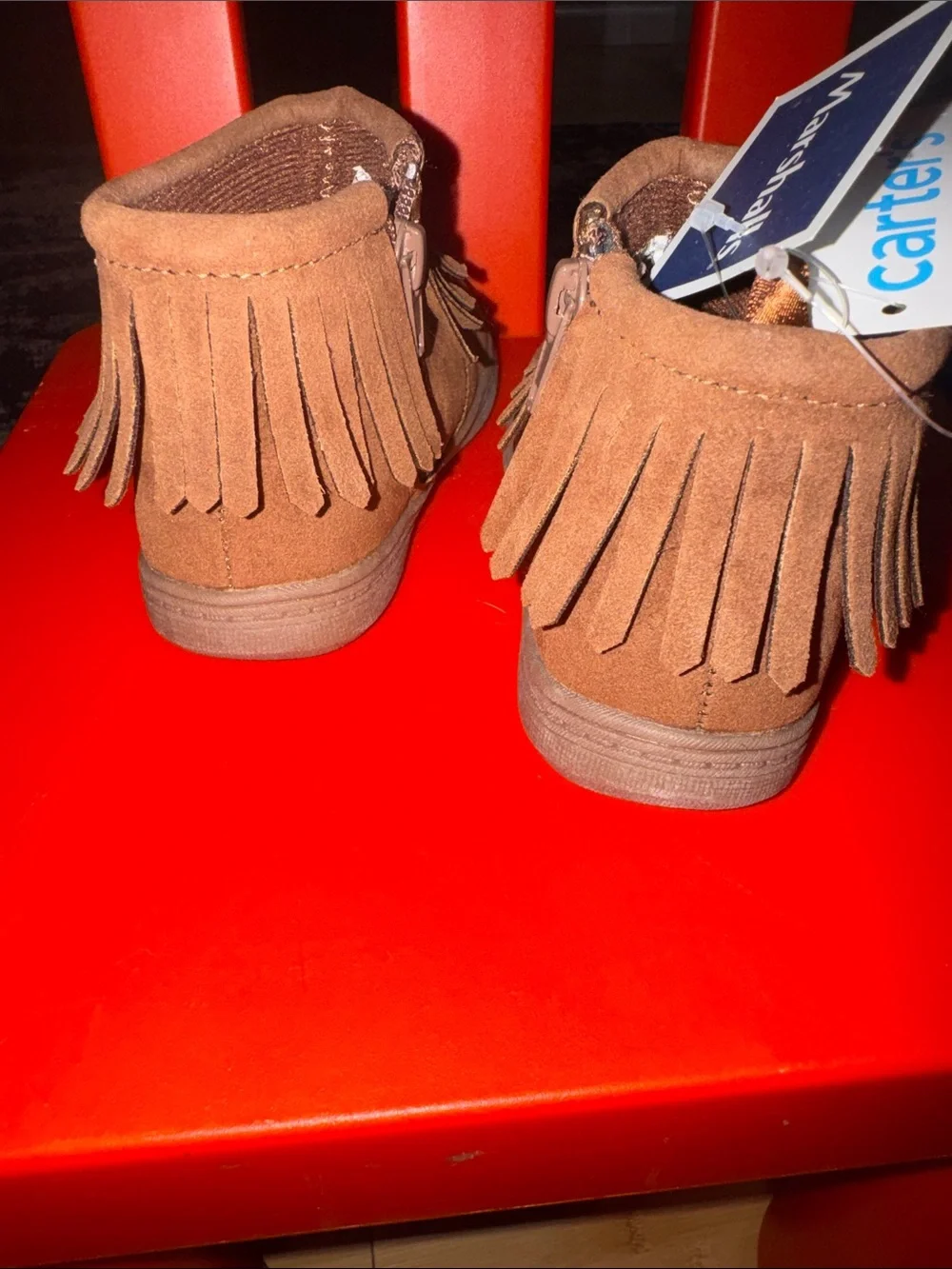 Carter's Toddler Fringe Ankle Boots - Brown